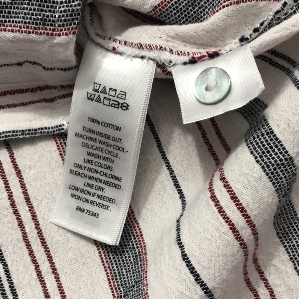 SIGRID OLSON Striped Button Down Tunic Size Extra… - image 5